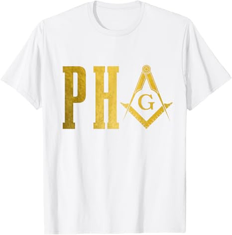 PHA Prince Hall Mason Freemason Masonic Square & Compass T-Shirt - FUKAMASONIC