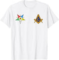 OES Mason Split Masonic Order Eastern Star Blue T-Shirt - FUKAMASONIC