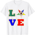 OES Love Sister Order of the Eastern Star Parents' Christmas T-Shirt - FUKAMASONIC