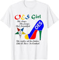 OES Girl Platform Order of Eastern Star Parents' Christmas T-Shirt - FUKAMASONIC