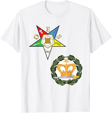 OES Order of the Amaranth Split Eastern Star Sister Chapter T-Shirt - FUKAMASONIC