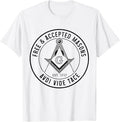Mason Freemason Masonic Square & Compass Symbol T-Shirt
