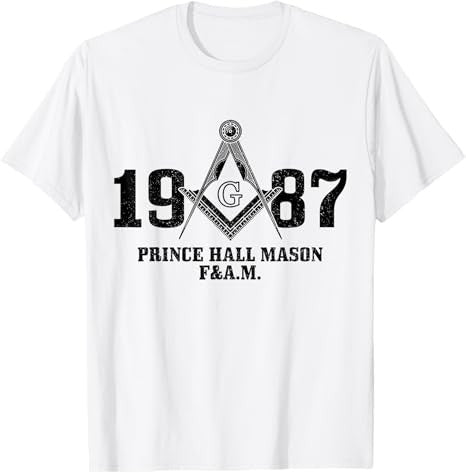 Mason Freemason Masonic Prince Hall Square & Compass T-Shirt - FUKAMASONIC