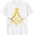 Mason Square & Compass Masonic Vintage Masonic T-Shirt - FUKAMASONIC