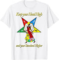 OES Keep your Head High Standard Higher Order Eastern Star T-Shirt - FUKAMASONIC