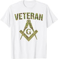 Mason Masonic Camo Freemason Veteran T-Shirt - FUKAMASONIC