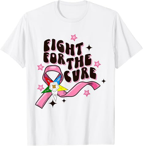 OES Fight For The Cure Eastern Star Breast Cancer Awareness T-Shirt