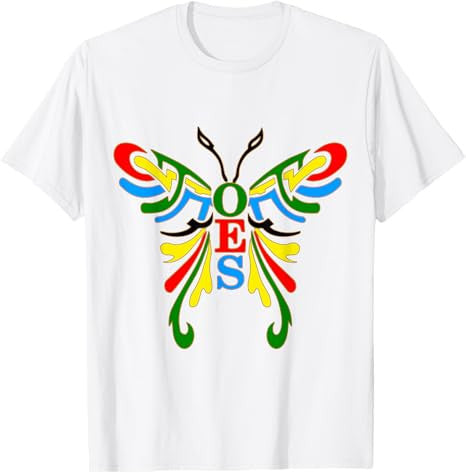 OES Butterfly Color of the Eastern Star Christmas T-Shirt - FUKAMASONIC
