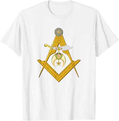 Masonic Square and Compasses Shriners Dad Father's Day T-Shirt - FUKAMASONIC