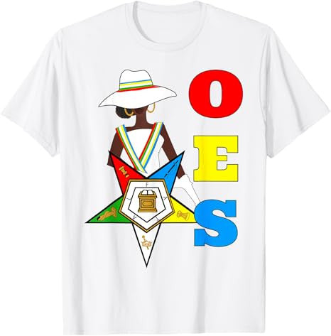 OES Sister Hats & Ribbon the Eastern Star Equality Day T-Shirt - FUKAMASONIC