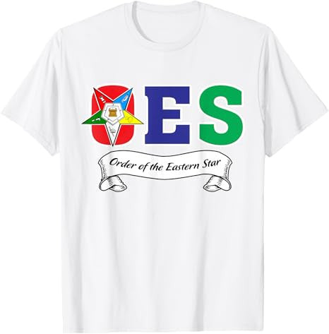 OES Symbol Ribbon Order of the Eastern Star Parents' Day T-Shirt - FUKAMASONIC