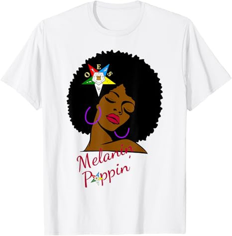 OES Melanin Sister Afro of the Eastern Star Thanksgiving T-Shirt