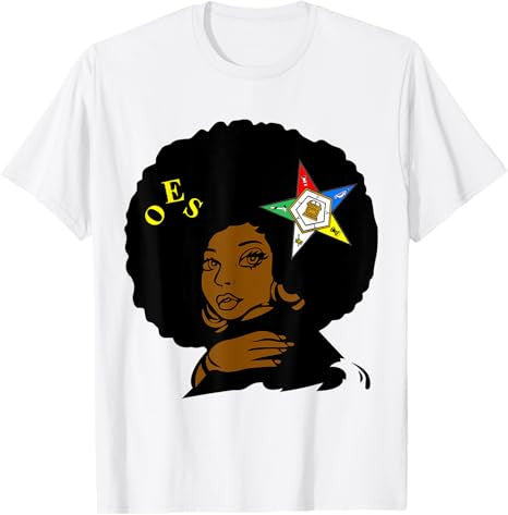 OES Afro Melanin Sister Order the Eastern Star Mother's Day T-Shirt - FUKAMASONIC