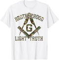 Brotherhood Light Truth Mason Masonic Camo Freemason T-Shirt - FUKAMASONIC