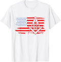 Mason Masonic US Flag Square T-Shirt - FUKAMASONIC