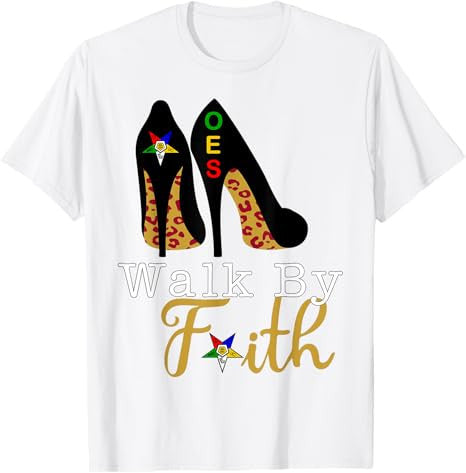 OES High Heels Platform Leopard Sisters Star Walk By Faith T-Shirt - FUKAMASONIC