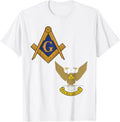 Mason Scottish Rite Split T Shirt Masonic Tee Wings Up T-Shirt - FUKAMASONIC