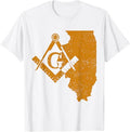 Illinois Masons Grand Lodge AF&AM Freemason Fathers Day Gift T-Shirt - FUKAMASONIC