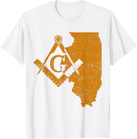 Illinois Masons Grand Lodge AF&AM Freemason Fathers Day Gift T-Shirt - FUKAMASONIC