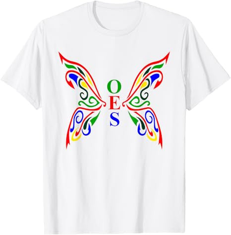 OES Butterfly Order of the Eastern Star Mother's Christmas T-Shirt - FUKAMASONIC