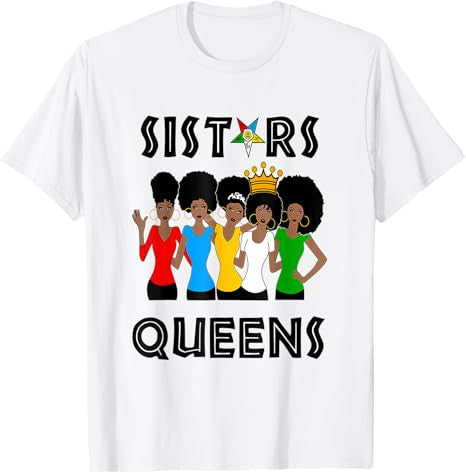 OES FATAL Sistars Queens Ladies Eastern Star Mother's Day T-Shirt
