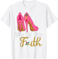 OES Leopard Pink Star Walk By Faith Breast Cancer Awareness T-Shirt - FUKAMASONIC