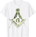Mason Square & Compass Camo Camouflage Freemason Masonic T-Shirt - FUKAMASONIC