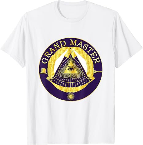 Masonic Grandmaster Master Mason Lodge Gavel Grand Freemason T-Shirt - FUKAMASONIC