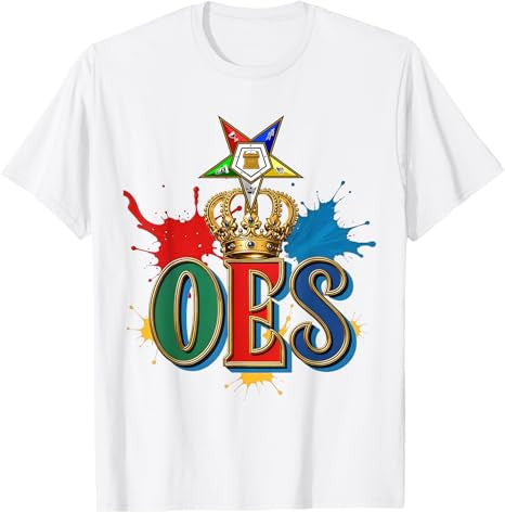 OES Queen Sisters Beautiful Crown Order of the Eastern Star T-Shirt - FUKAMASONIC