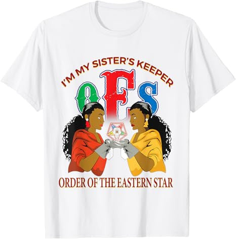 OES Sister's Keeper Eastern Star Parents Mason Christmas T-Shirt - FUKAMASONIC