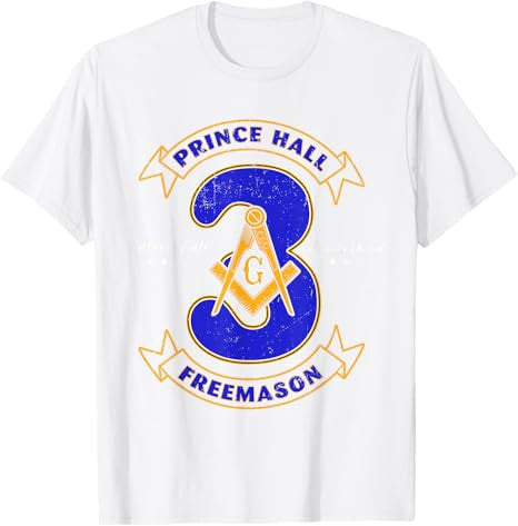 Prince Hall Mason Brotherhood 3 Degrees Of Light Freemason T-Shirt - FUKAMASONIC