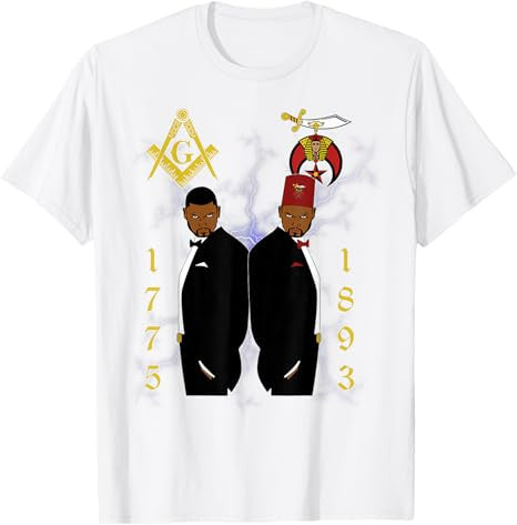 Shriners 1893 Masons 1775 Shrine PHA Mason Brothers Masonic T-Shirt - FUKAMASONIC