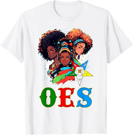 OES Sisters Afro Squad Team Eastern Star Women's Equality T-Shirt - FUKAMASONIC