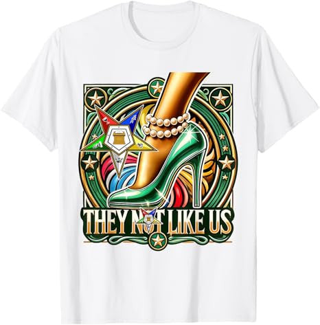 They Ain't Us OES Pearl High Heels Platform Green Sisters T-Shirt - FUKAMASONIC