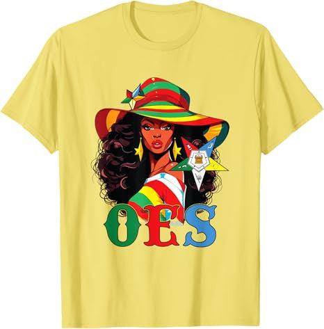 Black Beautiful Sister OES Floppy Wide-Brimmed Hat Fatal T-Shirt - FUKAMASONIC