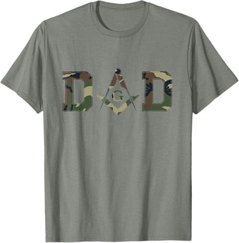 Masonic Dad, Father's Day Gift - Camo | Freemason T-Shirt - FUKAMASONIC