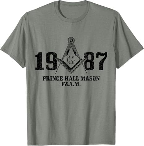 Mason Freemason Masonic Prince Hall Square & Compass T-Shirt - FUKAMASONIC