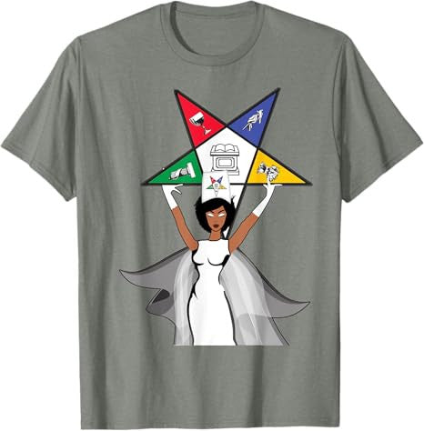 Order Of The Eastern Star OES Diva Fatal Sistar of Color T-Shirt - FUKAMASONIC