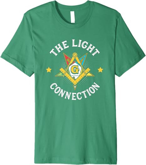 Light Connection OES Masonry Masonic Freemason Freemasonry Premium T-Shirt - FUKAMASONIC