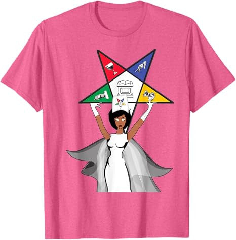 Order Of The Eastern Star OES Diva Fatal Sistar of Color T-Shirt - FUKAMASONIC