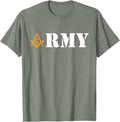Army Armed Forces Flag Day Masonic Father's Day T-Shirt - FUKAMASONIC