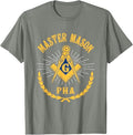 Greats Masonic Prince Hall PHA Master Mason Father's Day T-Shirt - FUKAMASONIC
