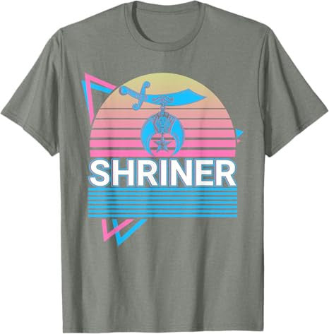 Shriner Retro Freemason Masonic Mystic Shrine T-Shirt - FUKAMASONIC