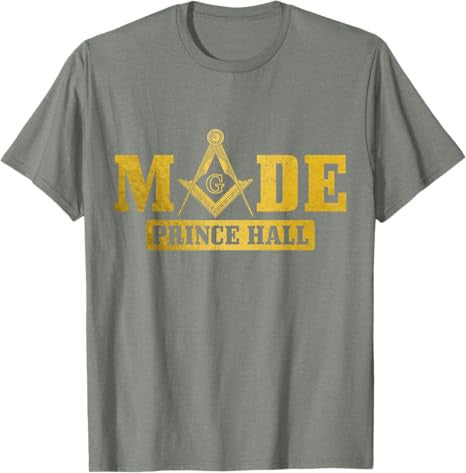 Freemason Prince Hall Square & Compass T-Shirt - FUKAMASONIC
