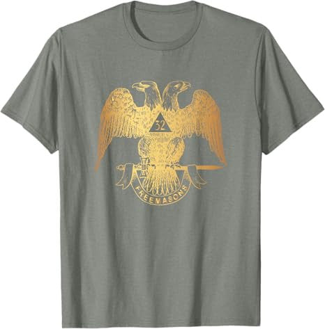 Scottish Rite Eagle 32nd Degree - Freemason Gifts for Men T-Shirt - FUKAMASONIC
