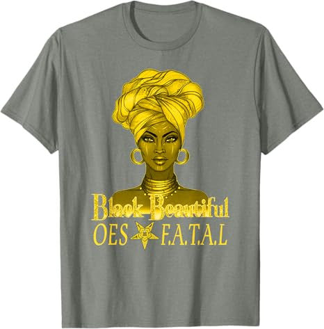 Order Of The Eastern Star OES Ring Diva Black Beautiful T-Shirt - FUKAMASONIC