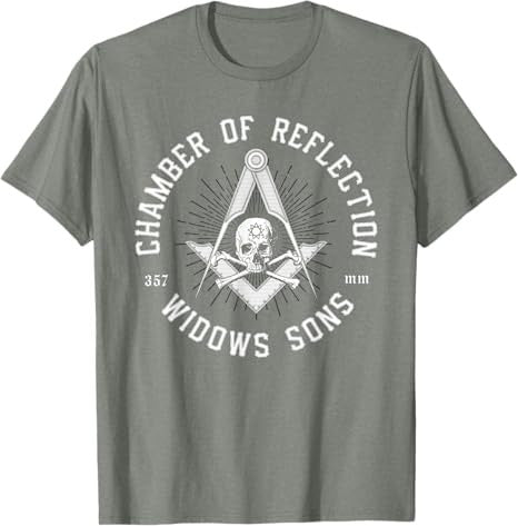 Widows Sons Masonic Square and Compass - Freemason T-Shirt - FUKAMASONIC