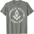 Widows Sons Masonic Square and Compass - Freemason T-Shirt T-Shirt - FUKAMASONIC