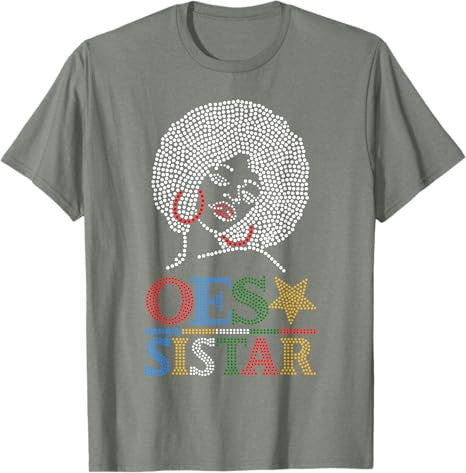 OES SiStar Dot Print Order of Eastern Star Parents' Day Gift T-Shirt - FUKAMASONIC