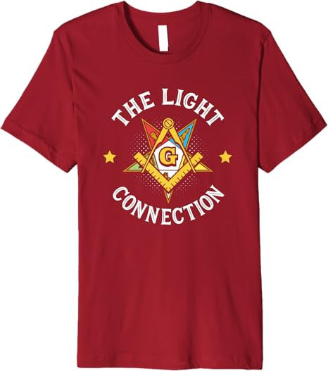 Light Connection OES Masonry Masonic Freemason Freemasonry Premium T-Shirt - FUKAMASONIC